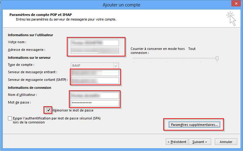 Ajouter un compte email Outlook