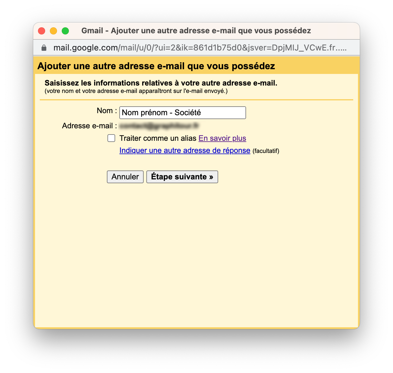 Ajouter une autre adresse email sur Gmail